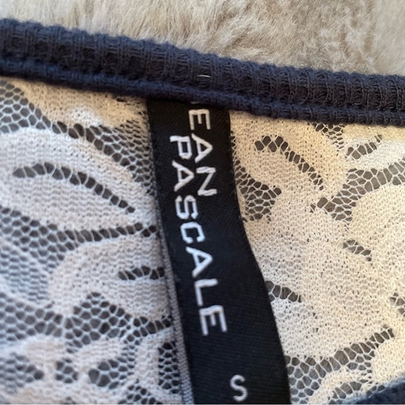 JEAN Pascale - Cute Nautical Striped dress - Lace insert back panel - Size Small - Picture 7 of 10